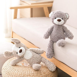 Planet Gates Super Soft Long legs baby appease toy Pink Bunny Grey Teddy Bear Dog elephant unicorn Stuffed Animals doll toys for Children