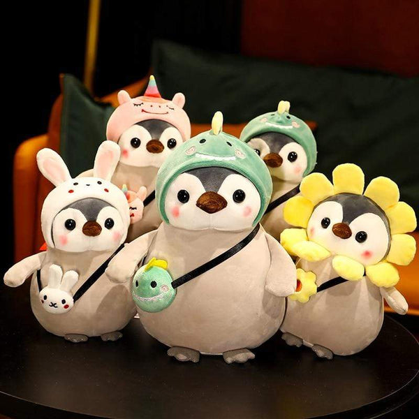 Planet Gates Super Soft Penguin Plush Toys Cute Stuffed Cosplay Penguin Animal Toy Unicorn Dinosaur Bunny Doll Pillow Kids Girls Kawaii Gift