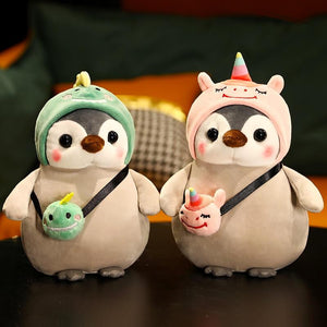 Planet Gates Super Soft Penguin Plush Toys Cute Stuffed Cosplay Penguin Animal Toy Unicorn Dinosaur Bunny Doll Pillow Kids Girls Kawaii Gift