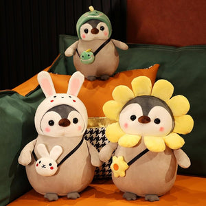 Planet Gates Super Soft Penguin Plush Toys Cute Stuffed Cosplay Penguin Animal Toy Unicorn Dinosaur Bunny Doll Pillow Kids Girls Kawaii Gift
