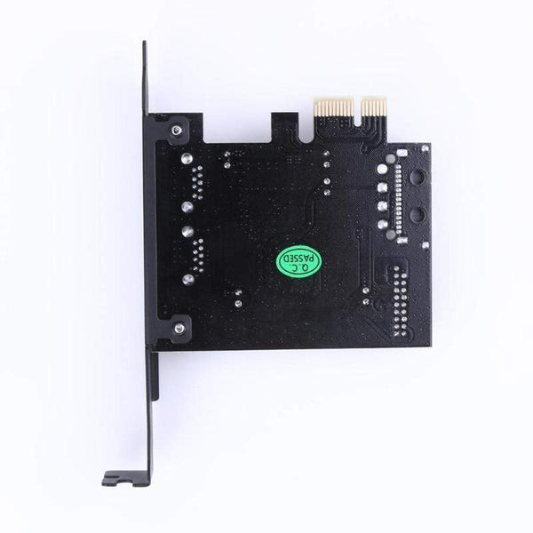 Planet Gates Super speed PCI-E to USB 3.0 with 2 USB Ports PCI Express Expansion Card 19-Pin Power Connector support PCIE 1X 4X 8X 16X