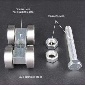 Planet Gates SUS304,Heavy-duty sliding door hanging wheel Industrial warehouse,sliding doors,Orbital track Bearing 450KG Hanging pulley