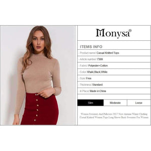 Planet Gates Sweaters And Pullovers 2018 Autumn Turtleneck Jumpers  Casual Knitted Women Tops Long Sleeve Basic Sweaters For Women