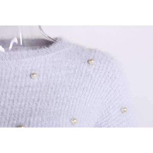 Planet Gates Sweaters Women     2018 Autumn Winter Newest Long Sleeve Jumper Ladies Pullovers Irregular Mohair Sweater Blue