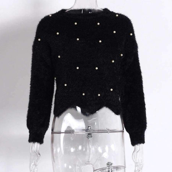 Planet Gates Sweaters Women     2018 Autumn Winter Newest Long Sleeve Jumper Ladies Pullovers Irregular Mohair Sweater Blue