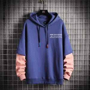 Planet Gates Sweatshirts Hoodie Harajuku Vintage Painted Style Splicing Hip Hop Creativity Streetwear Male  Cotton Men Hoodies