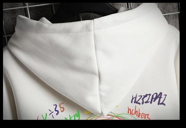 Planet Gates Sweatshirts Hoodie Harajuku Vintage Painted Style Splicing Hip Hop Creativity Streetwear Male  Cotton Men Hoodies