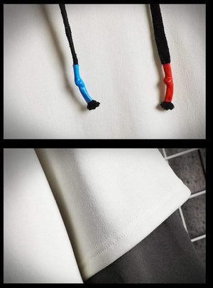 Planet Gates Sweatshirts Hoodie Harajuku Vintage Painted Style Splicing Hip Hop Creativity Streetwear Male  Cotton Men Hoodies