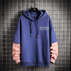 Planet Gates Sweatshirts Hoodie Harajuku Vintage Painted Style Splicing Hip Hop Creativity Streetwear Male  Cotton Men Hoodies