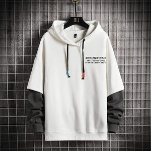 Planet Gates Sweatshirts Hoodie Harajuku Vintage Painted Style Splicing Hip Hop Creativity Streetwear Male  Cotton Men Hoodies