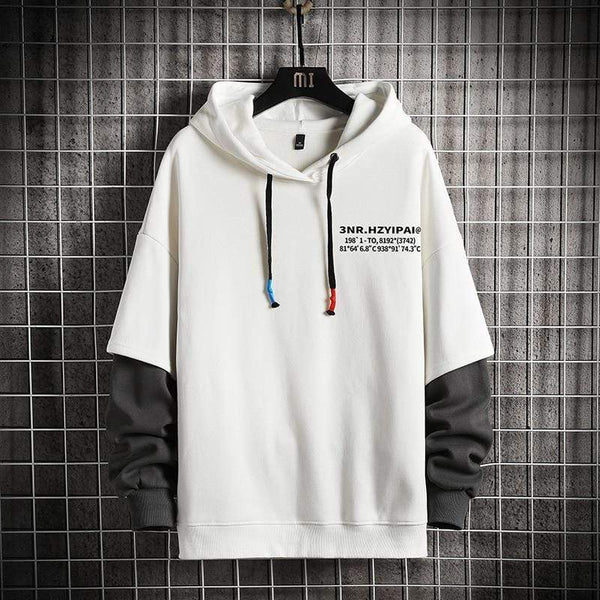 Planet Gates Sweatshirts Hoodie Harajuku Vintage Painted Style Splicing Hip Hop Creativity Streetwear Male  Cotton Men Hoodies