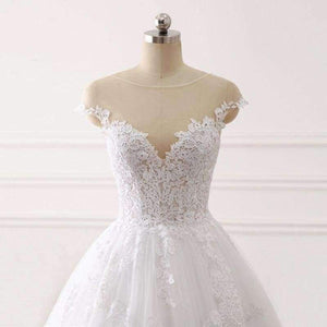 Planet Gates Sweetheart Ball Gown Wedding Dresses Lace Appliques Bridal Gowns Vestido De Novias Princess Luxury Cathedral Train