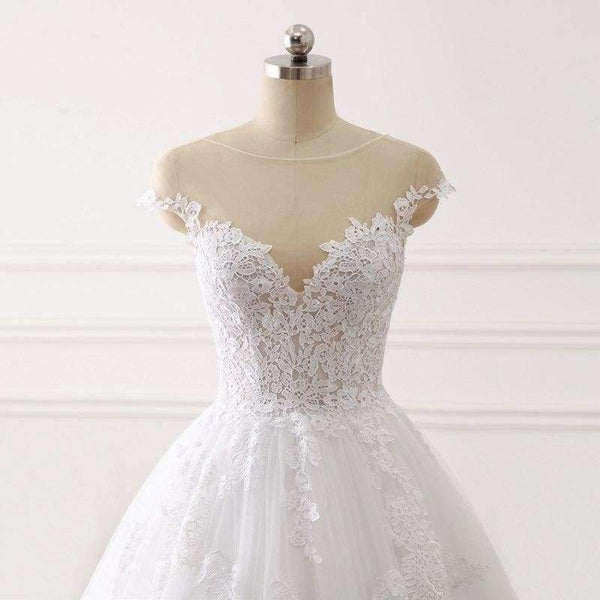 Planet Gates Sweetheart Ball Gown Wedding Dresses Lace Appliques Bridal Gowns Vestido De Novias Princess Luxury Cathedral Train