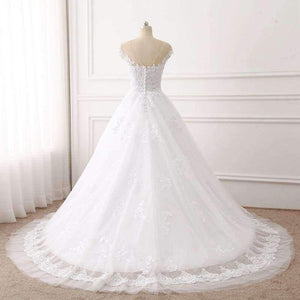Planet Gates Sweetheart Ball Gown Wedding Dresses Lace Appliques Bridal Gowns Vestido De Novias Princess Luxury Cathedral Train
