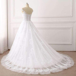 Planet Gates Sweetheart Ball Gown Wedding Dresses Lace Appliques Bridal Gowns Vestido De Novias Princess Luxury Cathedral Train