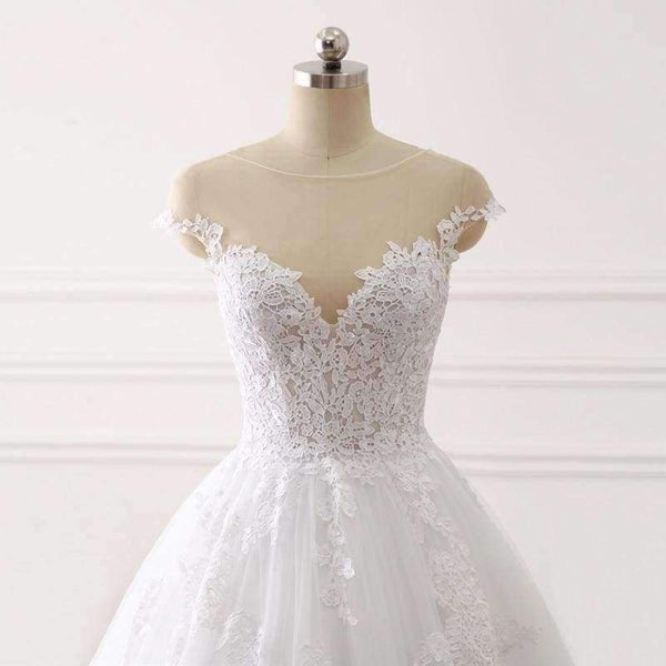 Planet Gates Sweetheart Ball Gown Wedding Dresses Lace Appliques Bridal Gowns Vestido De Novias Princess Luxury Cathedral Train