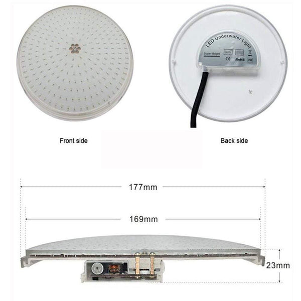 Planet Gates Swimming Pool Light 12v Expoxy Filled Surface PAR56 Replacement Piscinas 18W 24W 30W 35W 42W pure white warm white