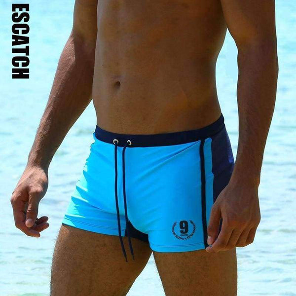 Planet Gates Swimwear Men Breathable Swimsuits Man Swim Trunks Boxer Briefs Sunga Swim Suits Maillot De Bain Beach Shorts