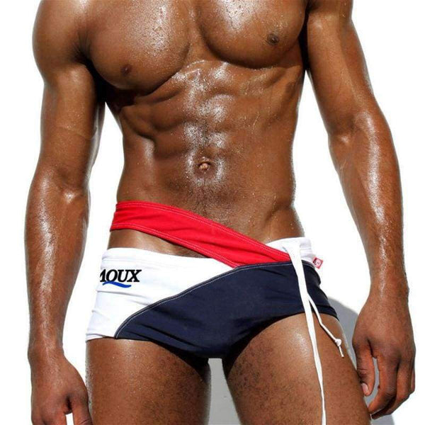 Planet Gates Swimwear Men Swim Trunks Low Waist Belt Swimsuit Swimming Suit for Men Beach Wear Shorts  Briefs Gay badehosen herren