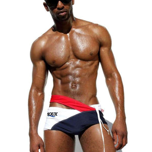 Planet Gates Swimwear Men Swim Trunks Low Waist Belt Swimsuit Swimming Suit for Men Beach Wear Shorts  Briefs Gay badehosen herren