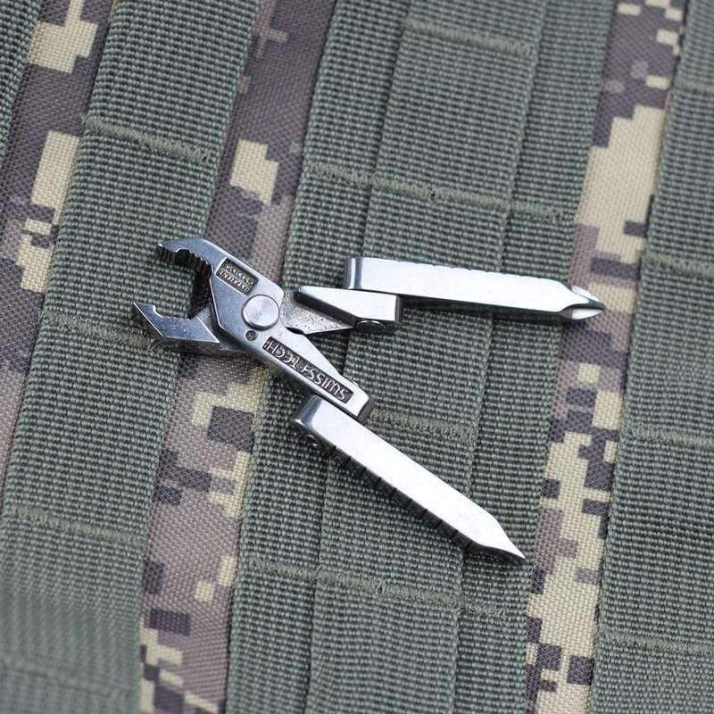 Planet Gates Swiss Tech 6 in 1 Multi - function Outdoor Tool Clamp Mini - pliers Portable Folding Tool EDC Equipment Pocket Camping Gear Kits
