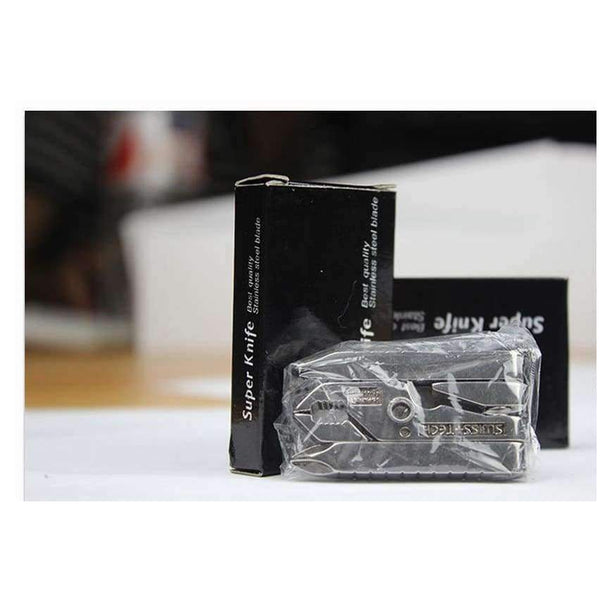 Planet Gates Swiss Tech 6 in 1 Multi - function Outdoor Tool Clamp Mini - pliers Portable Folding Tool EDC Equipment Pocket Camping Gear Kits