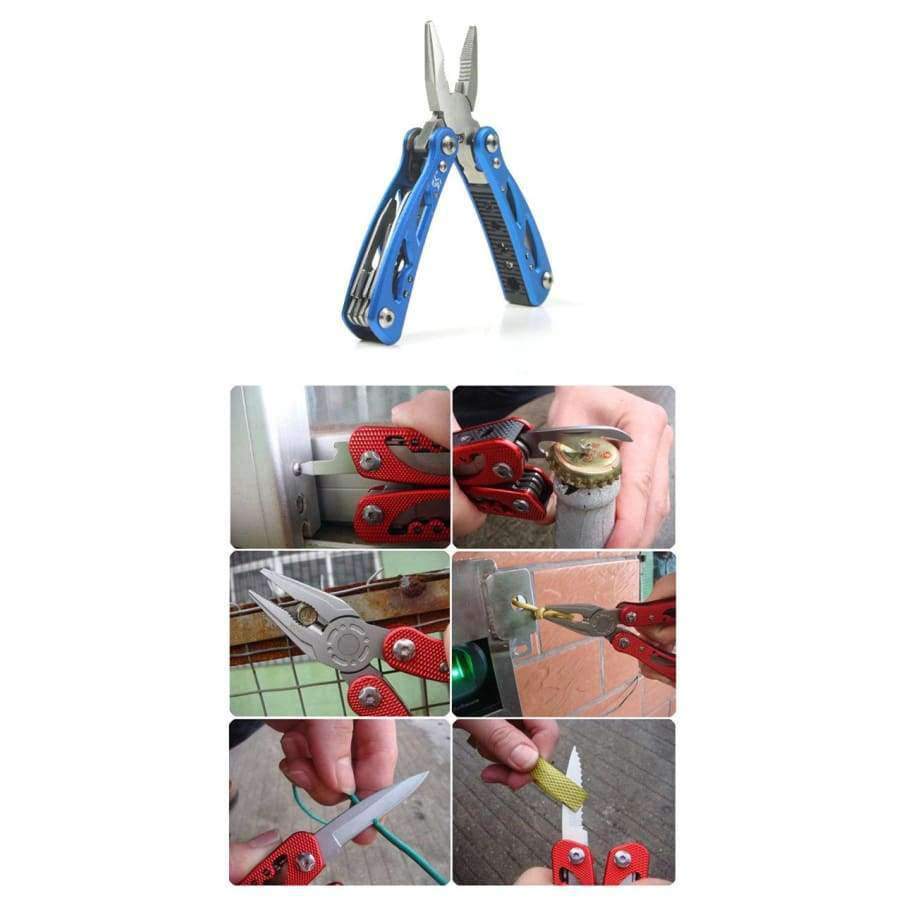 Planet Gates Swiss Tech Pocket Multi-tool 12-in-1 Pliers Folding Knife EDC Outdoor Camping Equipment Survival Screwdriver Travel Kits Gear