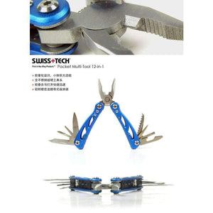 Planet Gates Swiss Tech Pocket Multi-tool 12-in-1 Pliers Folding Knife EDC Outdoor Camping Equipment Survival Screwdriver Travel Kits Gear