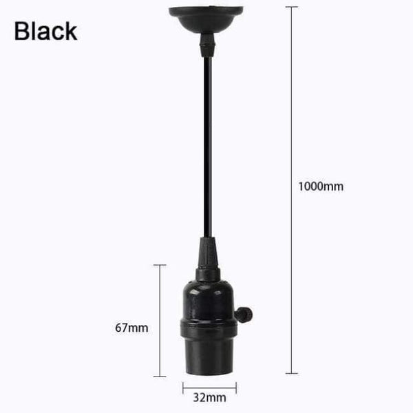 Planet Gates Switch Černá / E27 Retro Lampa E27 Vintage Žárovka s Vláknem 220V Žárovka Spirálová Víla Světlo LED Edison Žárovka Lampada Ampoule Bombillas