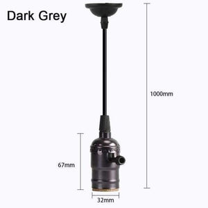Planet Gates Switch tmavě šedá / E27 retro lampa E27 vintage žárovka 220V žárovka spirálová víla LED Edison žárovka Lampada Ampoule Bombillas