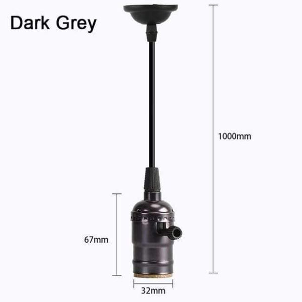 Planet Gates Switch tmavě šedá / E27 retro lampa E27 vintage žárovka 220V žárovka spirálová víla LED Edison žárovka Lampada Ampoule Bombillas