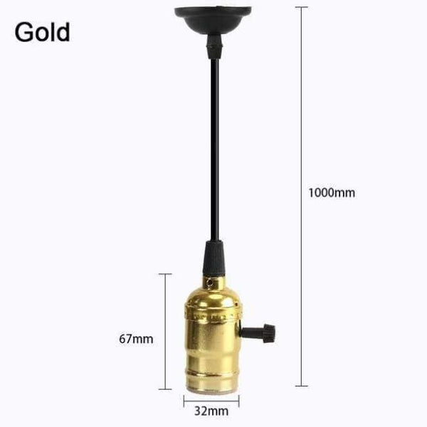 Planet Gates Switch Gold / E27 Retro Lampa E27 Vintage Žárovka s Vláknem 220V Žárovka Spirálová Světelka s Vílou LED Edison Žárovka Lampada Ampoule Bombillas