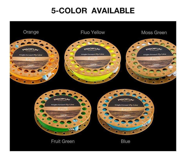 Planet Gates Sword Fly Line Weight Forward 90/100FT Floating Fly Fishing Line with Welded Loop WF3/4 5/6 7/8wt Fly Fishing Line