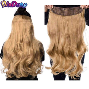 Planet Gates Synthetic Fish Line Hair Wavy Clip in Hair Extensions 3/4 Half Wig 3 Styles Available Premium Heat Resistant Hair