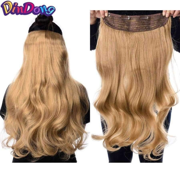 Planet Gates Synthetic Fish Line Hair Wavy Clip in Hair Extensions 3/4 Half Wig 3 Styles Available Premium Heat Resistant Hair