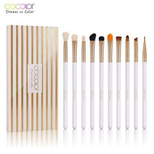 Planet Gates Synthetic Hair 10PCS Makeup Brushes Eyeshadow Brush Set Eyebrow Eyeliner Lip Brushes  Beauty Essentials Cosmetic Brush Tools