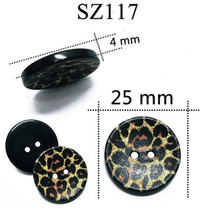 Planet Gates SZ117 10PCs 25mm Large Mat Round Fashion Resin Buttons Sewing Accessories For Coats Suit Decorative Fancy Button Handmade 4 Holes