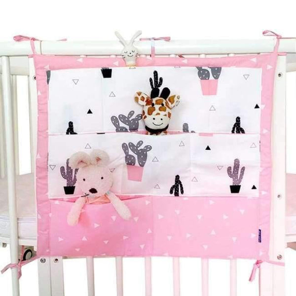 Planet Gates T Cartoon Rooms Nursery Hanging Storage Bag Baby Cot Bed Crib Organizer  60*52cm Toy Diaper Pocket for Newborn Crib Bedding Set