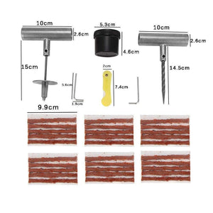 Planet Gates T-Handle Van Car Tire Repair Tools Kit Motorcycle Bike Tire Repair Emergency Heavy Duty Tubeless Puncture