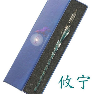 Planet Gates T Rainbow Glass Pen Dip pen Gift Set Starry sky Color ink Pen Creative Writing Tools Pluma Estilografica