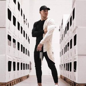 T-shirt Mens Casual Slim Long Sleeve T Shirt Gyms Fitness Workout Tee Shirt Tops Male Autumn New Brand Clothes