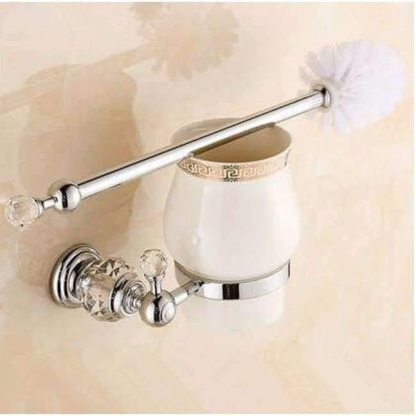 Planet Gates T Silver Bathroom Accessories Set Chrome Polished Brass Bath Hardware Set Wall Mounted Bathroom Products TS1102