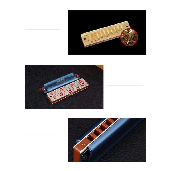 Planet Gates T008K Harmonica Diatonic 10 Hole Armonica Blues mondharmonica gaita de boca Mouth Ogan Musical Instruments