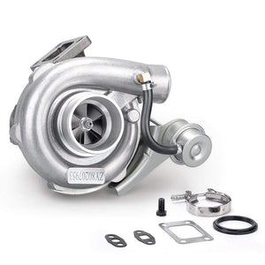 Planet Gates T04E T3/T4 .63A/R TURBO TURBOCHARGER COMPRESSOR 420+HP INTERNAL WASTEGATE V-BAND Universal for all 4 6 Cylinder engine  hybrid