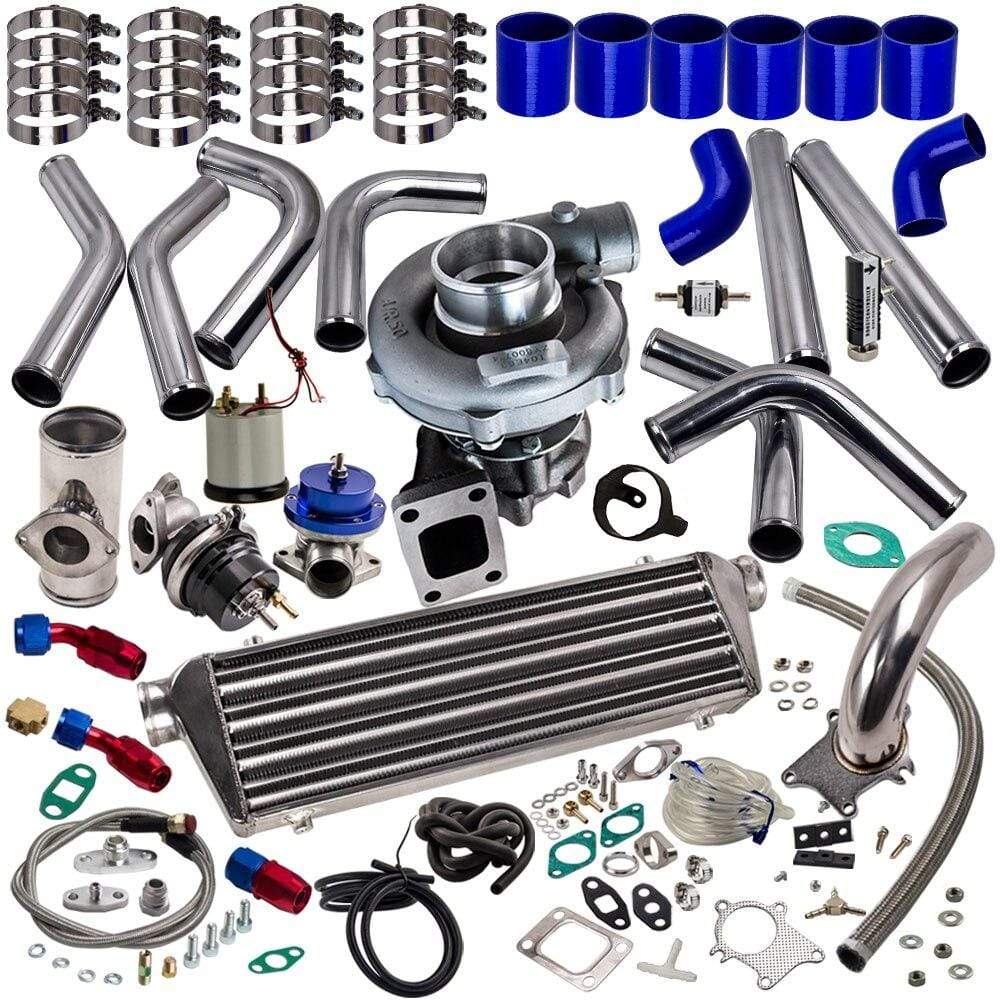 Planet Gates T04e Turbocharger Intercooler Type-S Blow Off Valve Wastegate Boost Gauge kits Turbo Comressore Turbine Turbolader