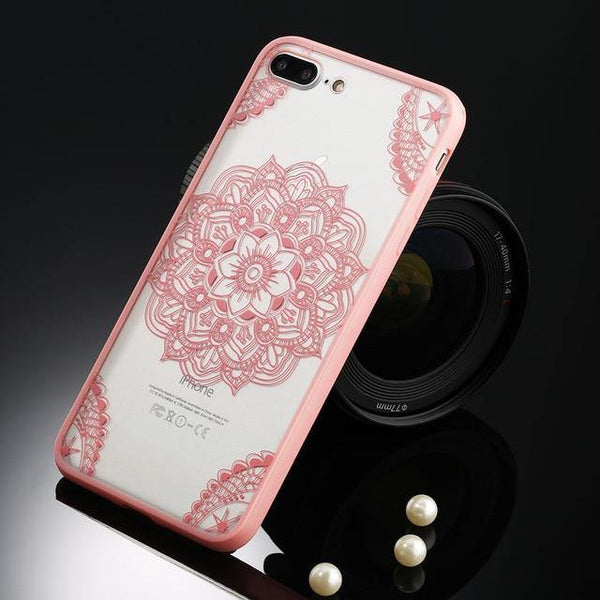 Planet Gates T1 Pink / For iPhone 5 5s SE USLION Sexy Floral Phone Case For Apple iPhone 7 8 6 6s 5 5s SE Plus Lace Flower Hard PC Cases Back Cover For iPhone X XR XS Max