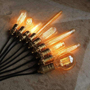 Planet Gates T10 110V Loft Vintage Edison Bulbs ST64/G95/G80 E26/E27 Incandiscent Light Bulbs 40W 110V 220V Filament Bulb Edison Pendant Lamps
