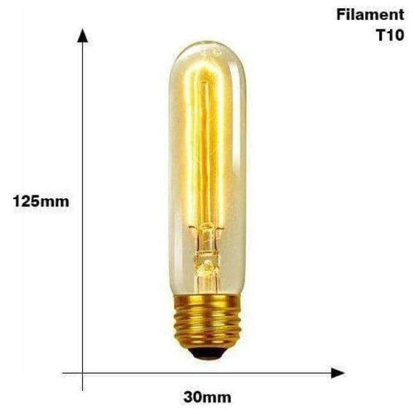 Planet Gates T10 filament 220V / E27 2017 Edison Bulb E27 220V 40W ST64 A19 T45 G80 G95 G125 Incandescent filament bulb lighting Retro Edison Light Bulb