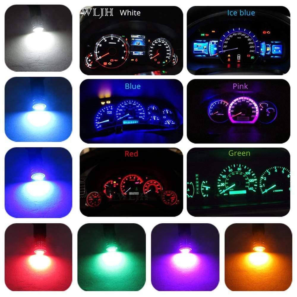 Planet Gates T10 Led Interior Lights Car Gauge Dashboard Dash Light Instrument Cluster Panel W5W 194 Bulb Twist Socket PC195 PC194 PC168