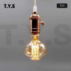 Planet Gates T11 / 220V Ampule Vintage Edison žárovka E27 40W 220V ST64 G95 Retro skleněná žárovka s vláknem pro domácí dekoraci